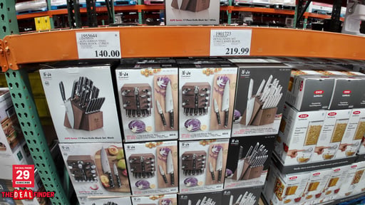 Cangshan Alps German Steel Knife Block, 17 Piece