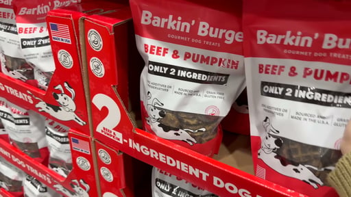 Barkin' Burger Beef & Pumpkin Gourmet Dog Treats