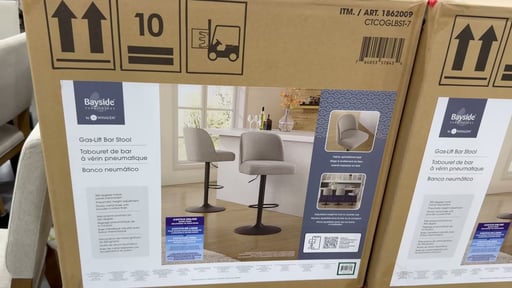 Bayside Furnishings Highland Gas Lift Bar Stool