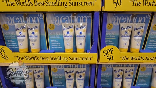 Vacation Classic Lotion SPF 50, 2-Pack of 6 fl oz Bottles with Air Freshener
