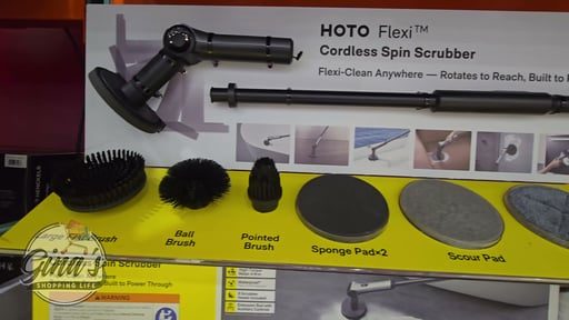 HOTO Flexi Cordless Spin Scrubber