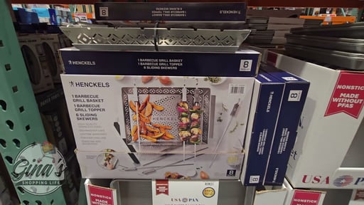 Henckels Kabob and Grill Basket Set, 10-Piece