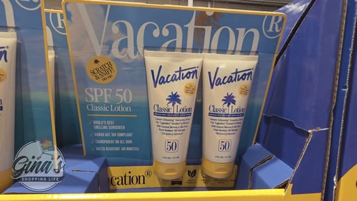 Vacation Classic Lotion SPF 50, 2-Pack of 6 fl oz Bottles with Air Freshener