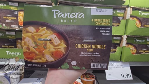 Panera Chicken Noodle Soup 4/10oz (2.5 lbs)