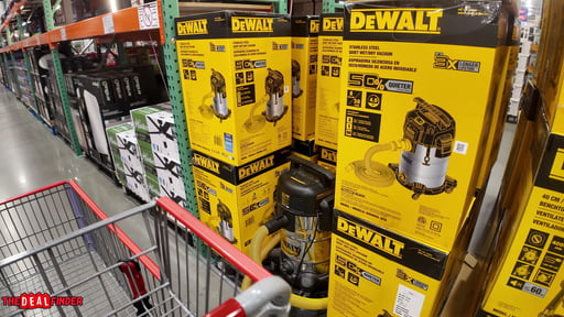 DEWALT 8 Gallon Stainless Steel Stealth Wet/Dry Vacuum