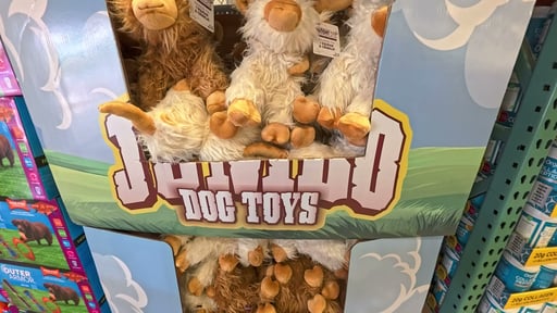 Highland Cow Jumbo Dog Toy 14.5"
