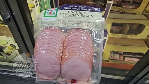 Jones All Natural Canadian Bacon Slices