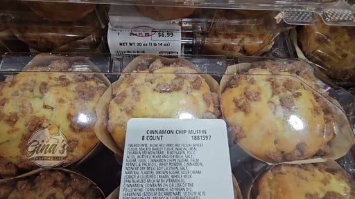 Kirkland Signature Cinnamon Chip Muffin 6 Count