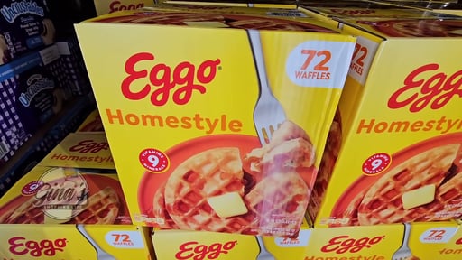Kellogg's Eggo Homestyle Waffles 72 ct