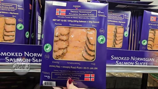 Foppen Smoked Salmon Slices 12 Ounce Package