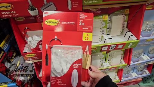 3M Command Hanging Hooks or Strips