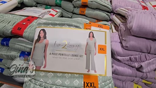 Live 2 Lounge Women's Pointelle 4-Piece Lounge Set