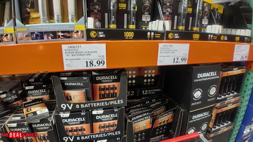 Duracell Power Boost 9V Alkaline Batteries 8pk