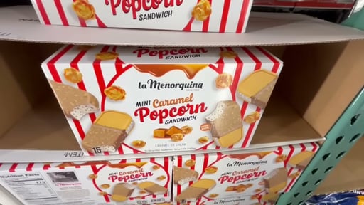 La Menorquina Mini Caramel Popcorn Sandwich