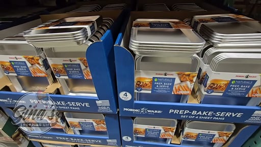 Nordic Ware Naturals Aluminum 1/6 Sheet Pan, 4-Pack