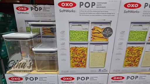 OXO SoftWorks 4-Piece POP Container Set with Cup and Scoop