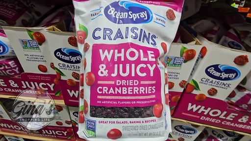 Ocean Spray Craisins Whole & Juicy Dried Cranberries (64 oz)