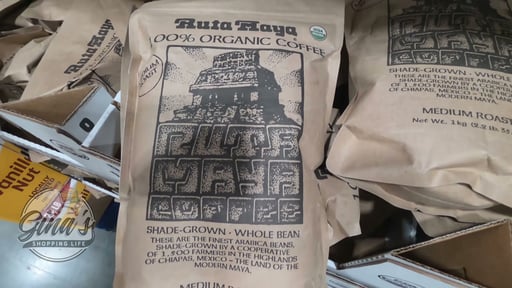 Ruta Maya 100% Organic Coffee Medium Roast Whole Bean