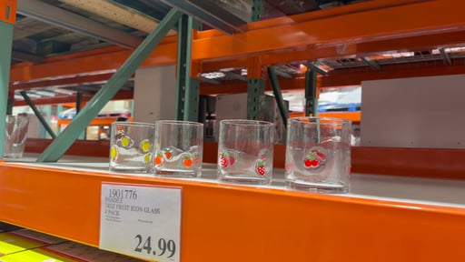 Pandex 14oz Fruit Icon Glass 4-Pack
