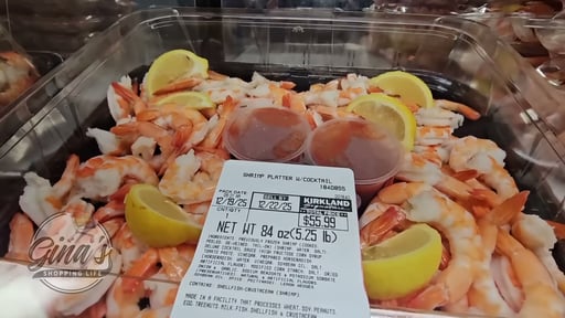 Shrimp Platter with Cocktail Sauce