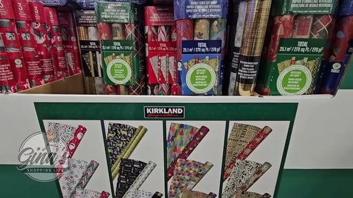 Kirkland Signature Wrapping Paper 3 Rolls 270 Sq. Feet Total