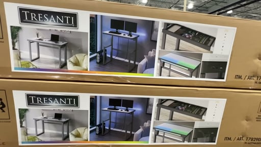Tresanti Aurora 47" Adjustable Height Desk with LED