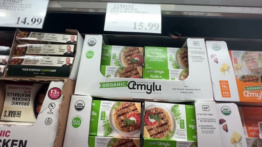 Amylu Organic Kale & Mozzarella Chicken Burgers