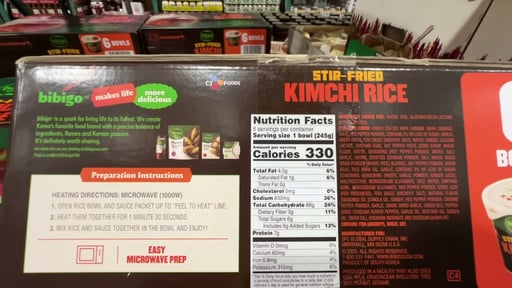Bibigo Stir Fried Kimchi Rice 6 Bowls 8.65 oz