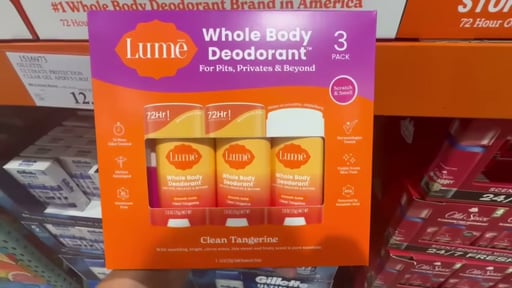 Lume Whole Body Deodorant, 3-Pack, 2.6 oz