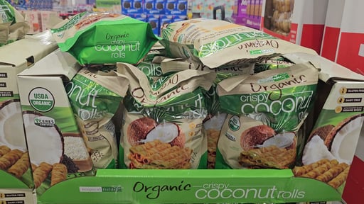 Tropical Fields Organic Coconut Rolls 11 oz (0.69 lbs)