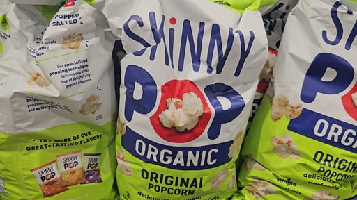 SkinnyPop Organic Popcorn, Sea Salt, 14 oz