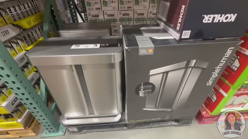 simplehuman 58L Dual Compartment Step Can