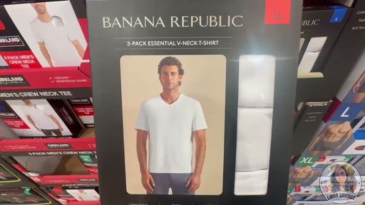 Banana Republic Men's V-Neck Tee 3-Pack