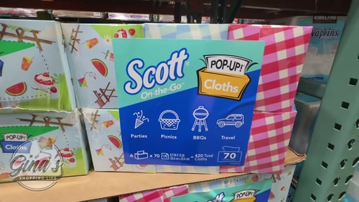 Scott On-the-Go Pop-Up Cloths, 6-Pack (70 Cloths Each, 1-Ply)