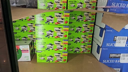 Noosa Yogurt Variety Pack - Blueberry, Strawberry Rhubarb, and Lemon 12 Pack, 4 oz Each (3 lbs)