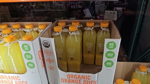 Pure Green Organic Orange Juice, 2 x 32 oz