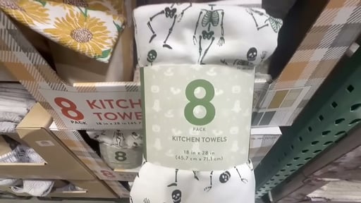 Town and Country Halloween Kitchen Towels 18" x 28", 8-Pack