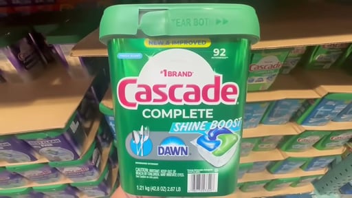 Cascade Complete ShineBoost ActionPacs, 92 Count