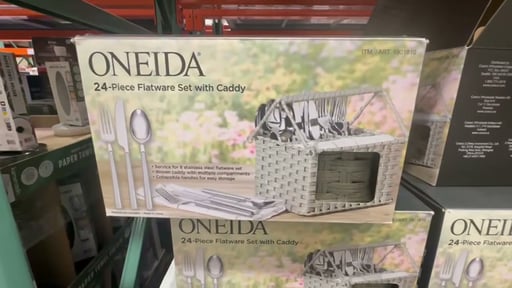 Oneida 24-Piece Flatware Set with Caddy