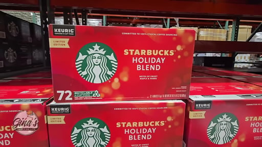 Starbucks Holiday Blend Medium Roast 72 CT K-Cup Pods