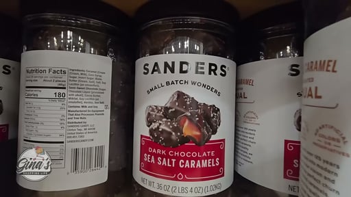 Sanders Dark Chocolate Sea Salt Caramels 36 oz