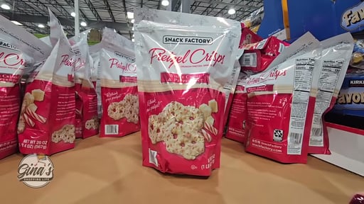 Snack Factory White Choc Peppermint Pretzel Crisps 20 oz