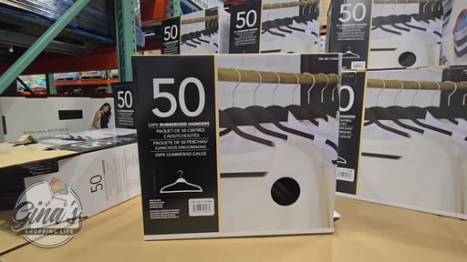 50-Pack Rubberized Hangers