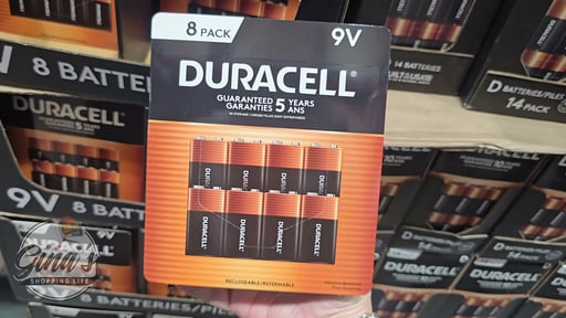 Duracell Power Boost Alkaline 9V Batteries 8-Pack