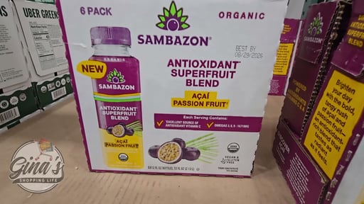 Sambazon Organic Açaí Passion Fruit Antioxidant Superfruit Blend, 6 x 12 fl oz