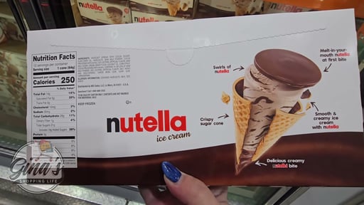 Nutella Ice Cream Cones, 10-Count Box