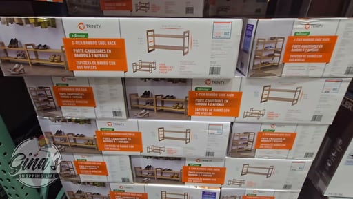 Trinity Bamboo Shoe Rack 2-Pack