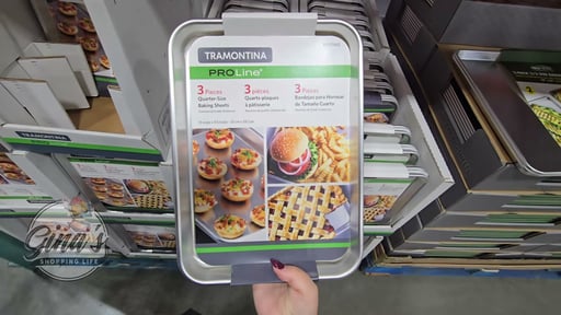 Tramontina Aluminum Baking Sheet 1/4 Size 3PK