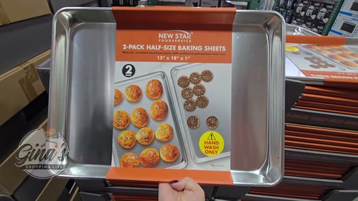New Star Foodservice Half Size Sheet Pan 2P Aluminum