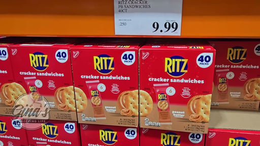 Ritz Cracker Sandwiches Peanut Butter 40CT
